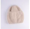 Sequined long rabbit fur pullover hat, autumn and winter warm woolen hat, knitted plush ear protector, custom-made by Russian manufacturer Specification image
